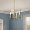 Designers Fountain Bergen Beach 4 Light Contemporary Brushed Gold with Clear Glass Shades Chandelier For Dining Rooms D256M-4CH-BG - alternate 2